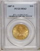 1887S $10 Liberty Eagle MS63